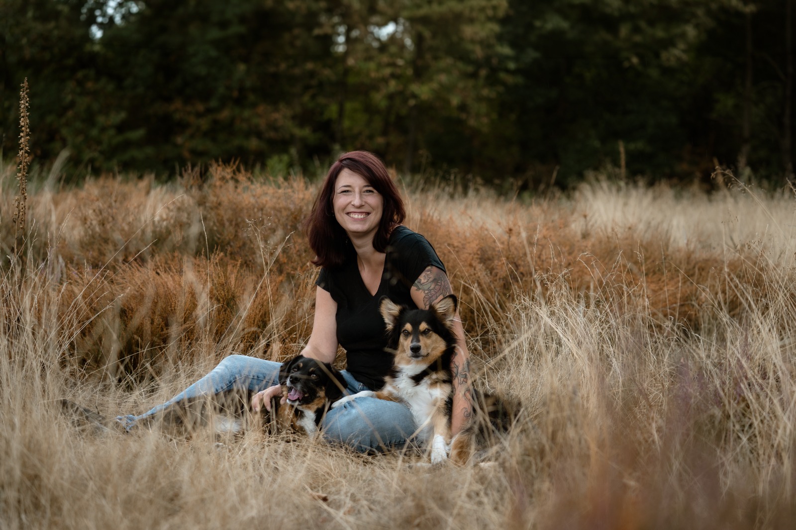 Ich mit meinen Hunden, Tierphysiotherapie, Hundefitness, Ernährungsberatung, Physiotherapie für Hunde und Katzen, Frankfurt am Main